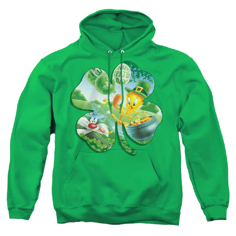 St. Patrick's Day Looney Tunes/Tweety Shamrock - Pullover Hoodie Square Neck Pullover