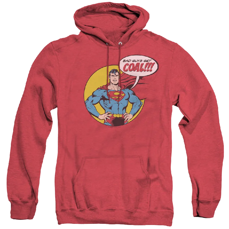 Superman Coal - Heather Pullover Hoodie Tight Sleeve Top