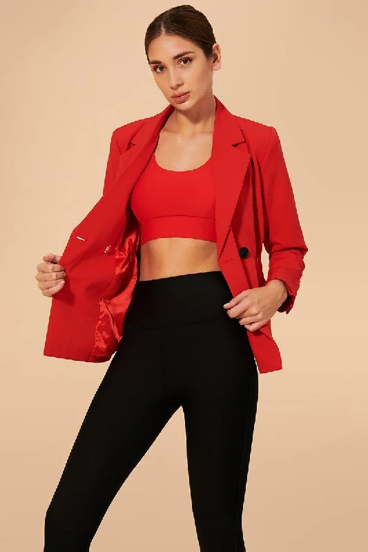 Tifan Blazer - Persian Red Women's Party Jacket