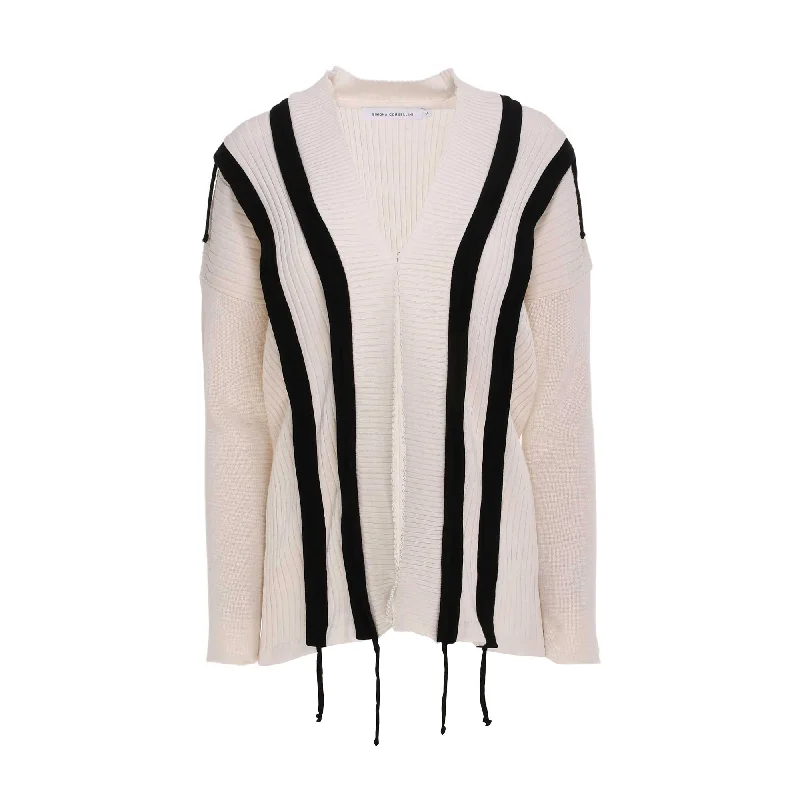 Simona Corsellini Women's Long Sleeves Warm Cardigan Wool Fabric Cashmere Fabric Tweed Fabric Simona Corsellini Women's Long Sleeves Warm Cardigan Wool Fabric Cashmere Fabric Tweed Fabric