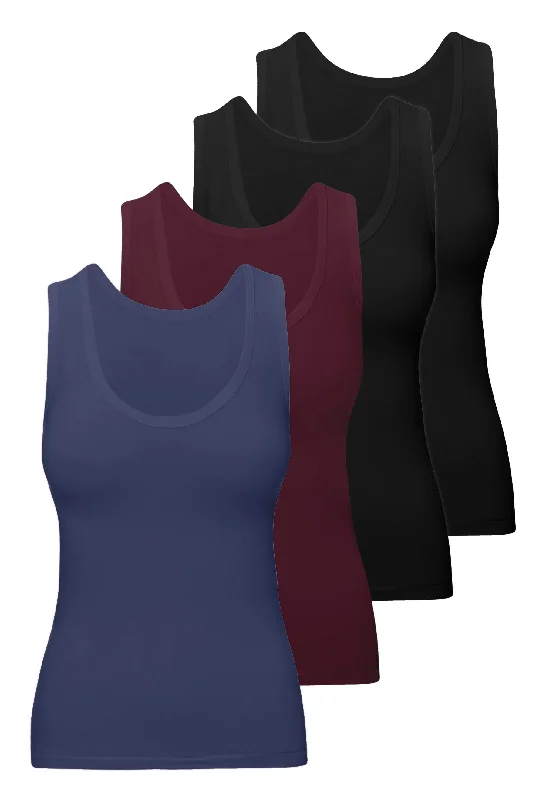 Bamboo Tank Top - 4 Pack halter tank top