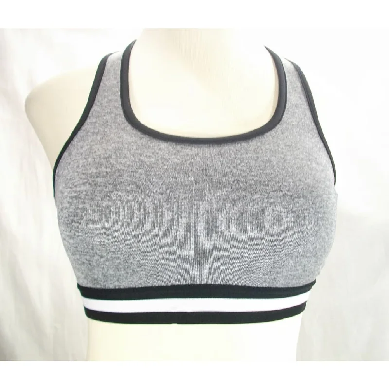 Bongo Junior's Cropped Athletic Tank Top Wire Free Sports Bra MEDIUM Gray spandex blend tank