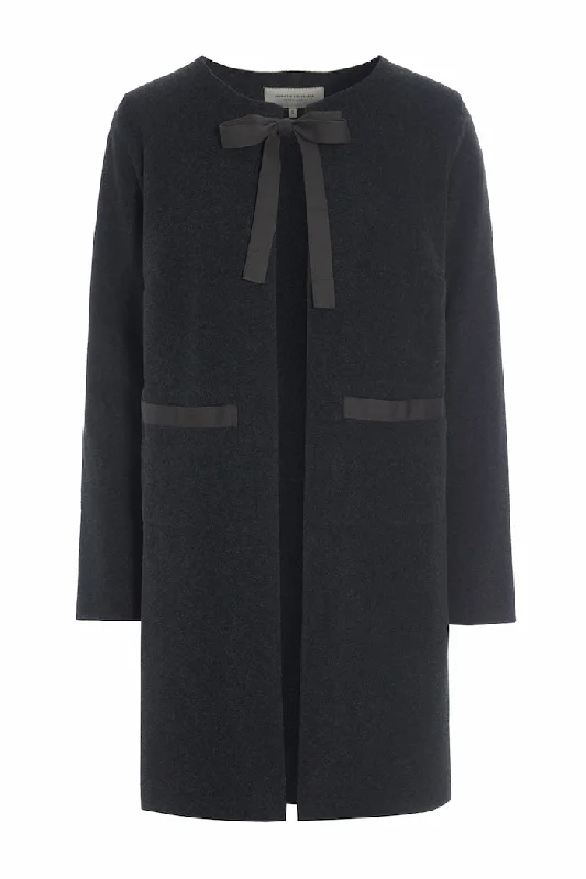 CARDIGAN - 7124 - SOFT BLACK Polka Dot Checkered Tartan
