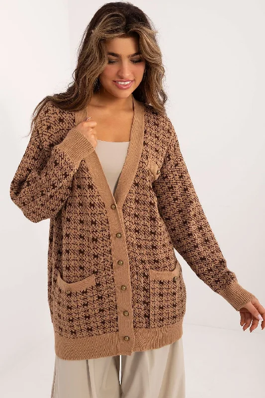Cardigan Badu Polka Dot Checkered Tartan