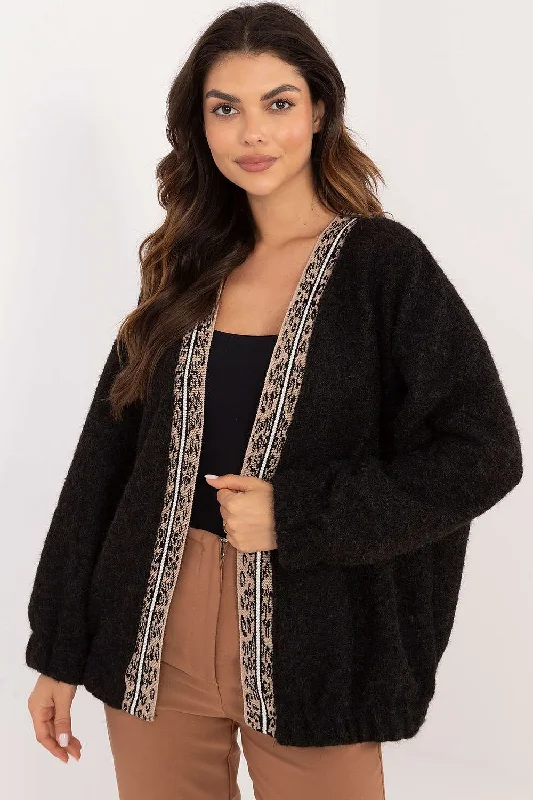 Cardigan Italy Moda Toggled Drawstring Belted