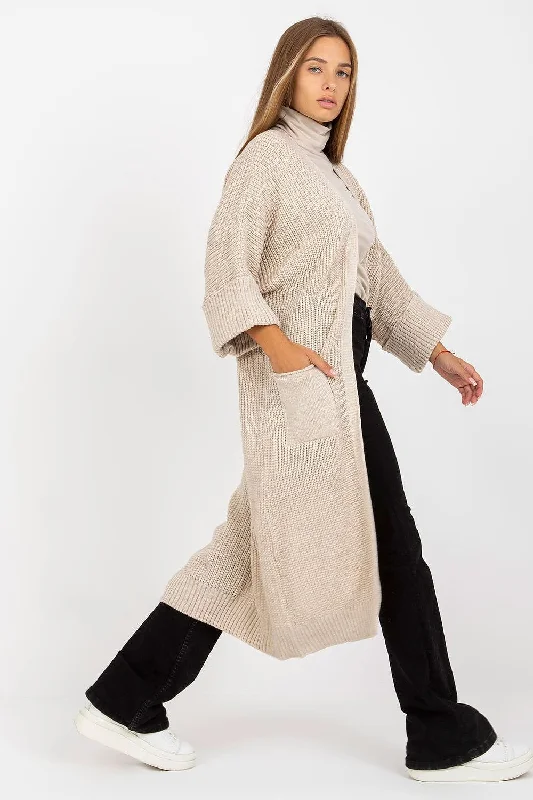 Cardigan Och Bella Beaded Cardigan Sequined Faux Fur