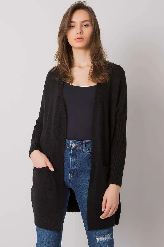 Cardigan Rue Paris Welt Pockets Slit Pockets Flap Pockets