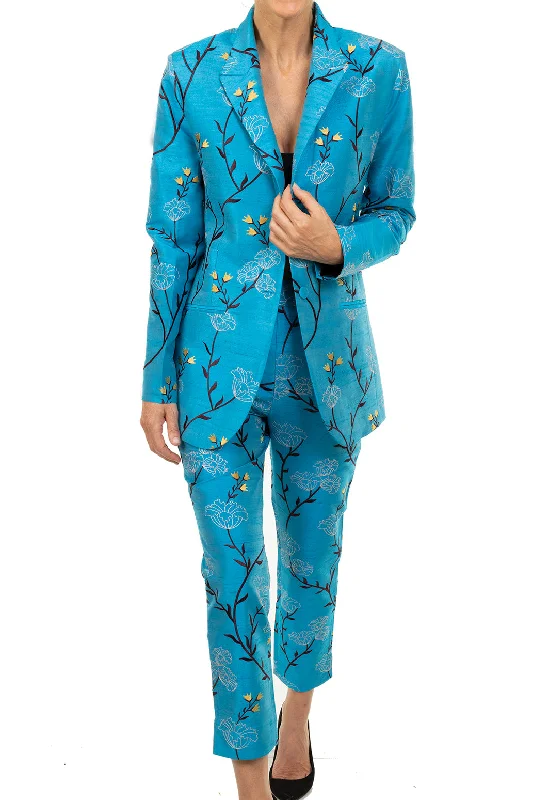 Classic Blazer in Brilliant Turquoise Women's Classic Blazer