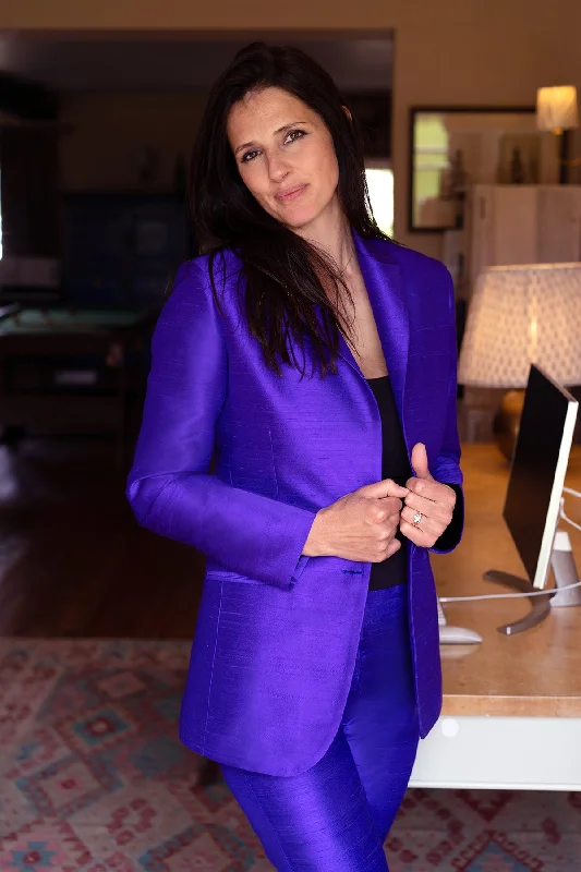 Classic Blazer in Deep Violet Women's Simple Blazer