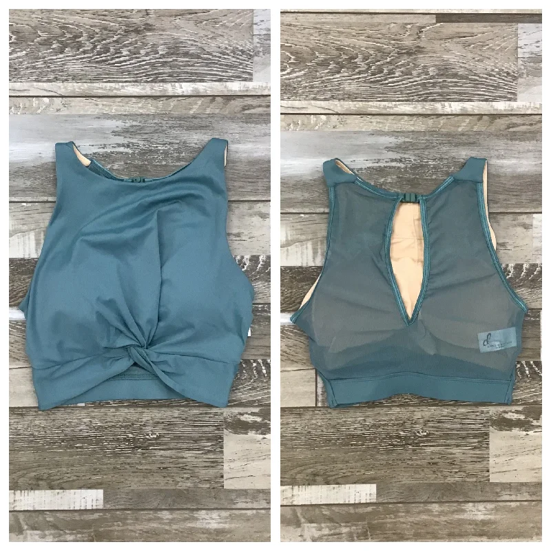 Danz N Motion  - Tank Top Twist Detail - Adult (23308A) - Sage lemon yellow tank