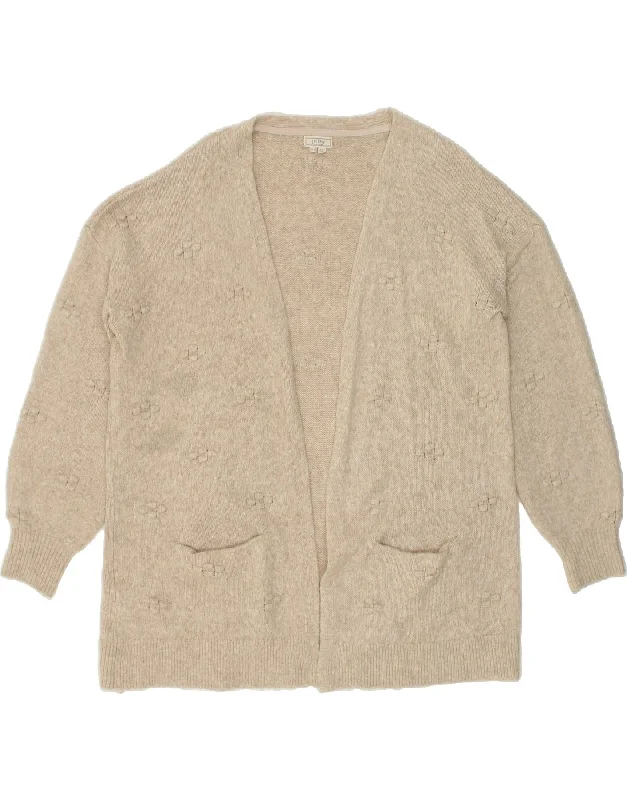 FAT FACE Womens Oversized Cardigan Sweater UK 14 Large Beige Nylon Boxy Cardigan Fitted Cardigan A-Line FAT FACE Womens Oversized Cardigan Sweater UK 14 Large Beige Nylon Boxy Cardigan Fitted Cardigan A-Line