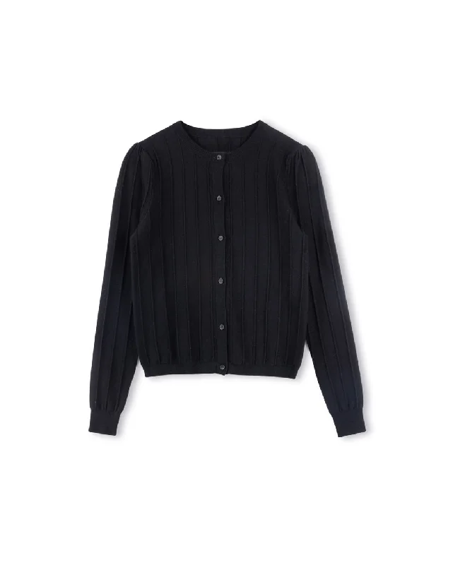 Fluffy Knit Cropped Cardigan Zippered Front Buttoned Front Snap Front