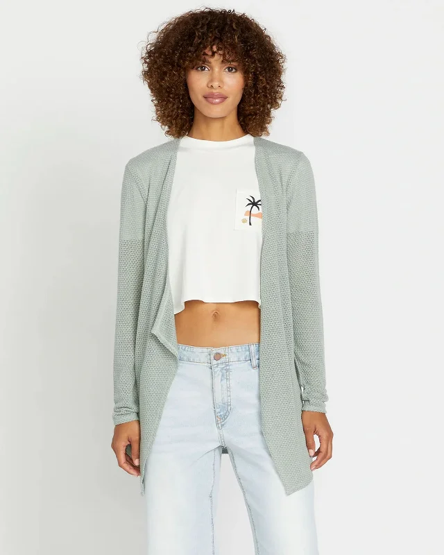 Go Go Wrap Cardigan Terry Blend Velvet Blend Canvas Blend