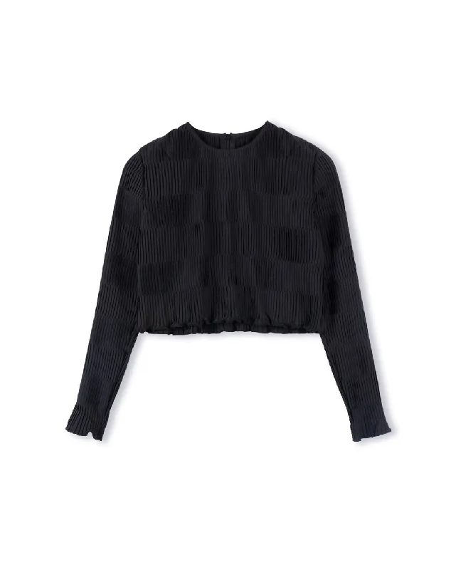 Hilton Crop Cardigan Print Jacquard Patchwork