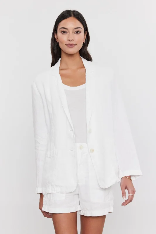LENNY HEAVY LINEN BLAZER Women's Custom Suit