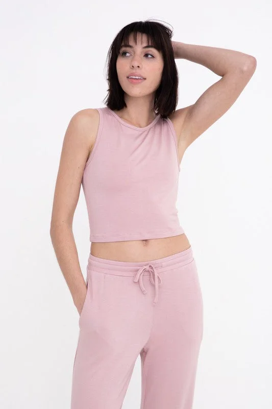 Mono B Lounge Terry Tank Top gym tank top