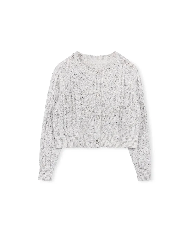 Mock Collared Detailed Cardigan Casual Formal Business