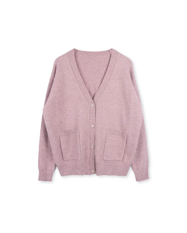 Mohair Knit Button Down Cardigan Handmade Hand-knitted Hand-woven
