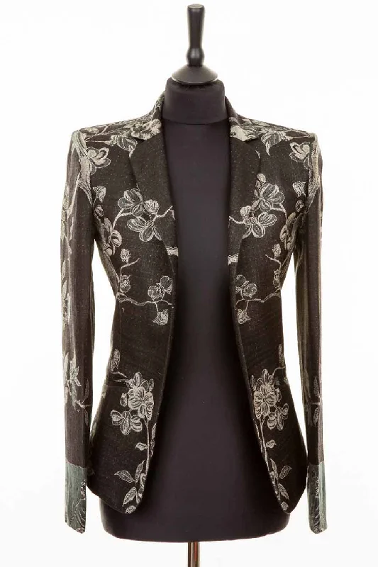 Nina Blazer in Ebony Milan Custom Blazer