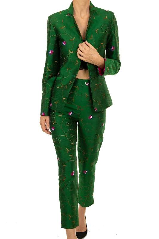 Nina Blazer in Emerald Green Women's Casual Suit