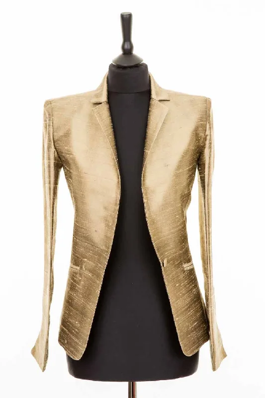 Nina Blazer in Oyster Gold Women's Fashion Blazer