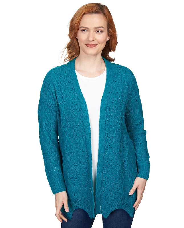 Ruby Road Must Haves II Bobble Cardigan Sweater Cardigan Knitwear Sweater