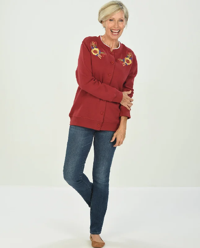 Speculation Women's Embroidered Fleece Cardigan Wool Cardigan Cotton Cardigan Cashmere Cardigan Speculation Women's Embroidered Fleece Cardigan Wool Cardigan Cotton Cardigan Cashmere Cardigan