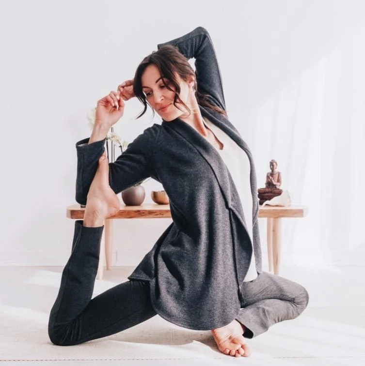 The Lotus Cardigan - Italian Lambswool Hooded Cardigan Collared Cardigan Shawl Collar