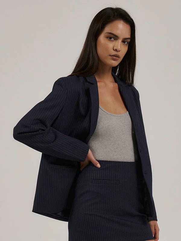 Thrills Grabrielle Pinstripe Blazer Women's Luxurious Suit