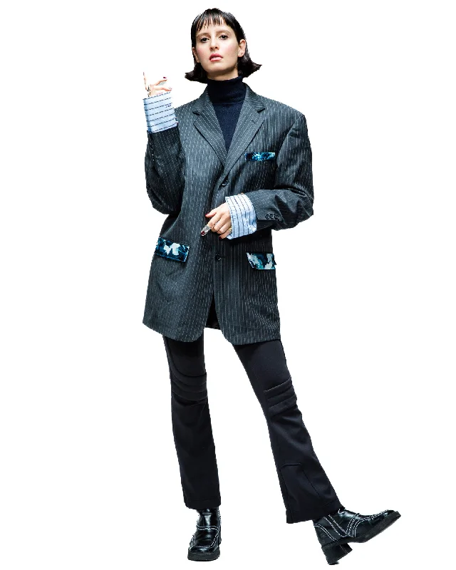 Blue Lighting Blazer Women's Unique Blazer