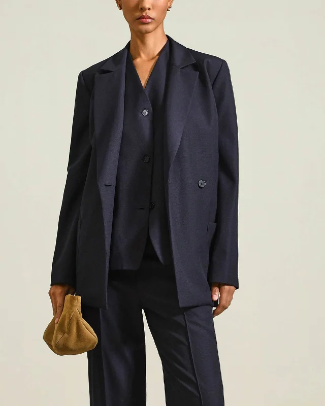 Double Breasted Blazer Women's Advanced Suit
