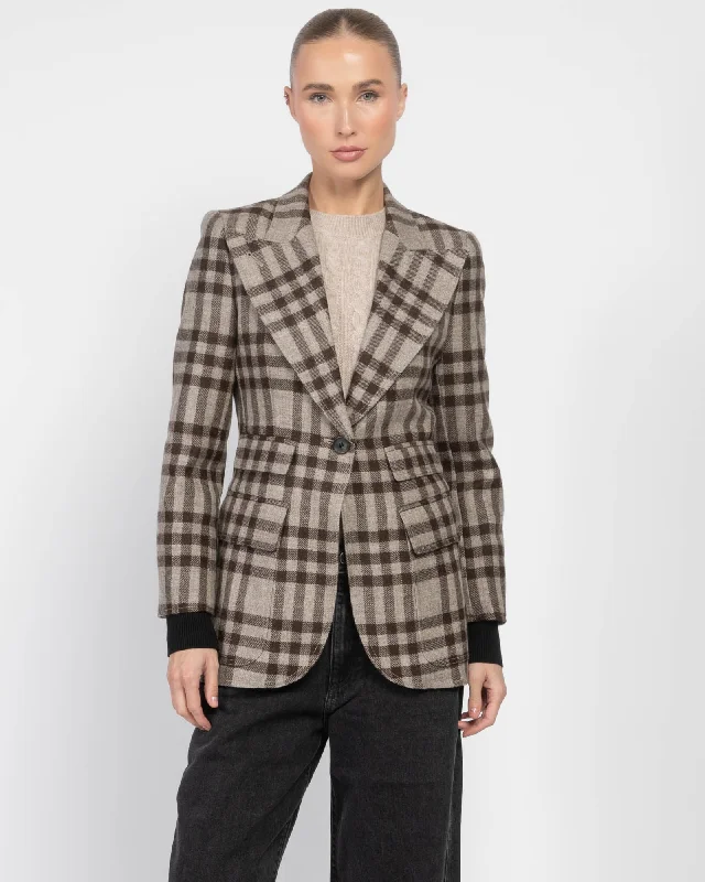 Rib Cuff Birkin Blazer Women's Premium Blazer