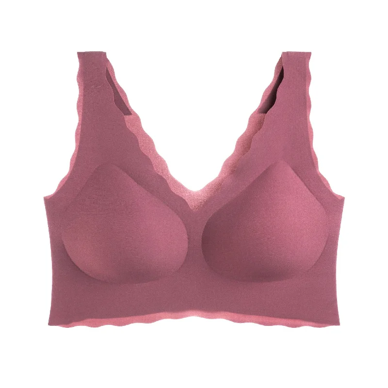 Women'S High Elastic Latex No Steel Rim No Trace Small Spray Tank Top Bra adorable tank top