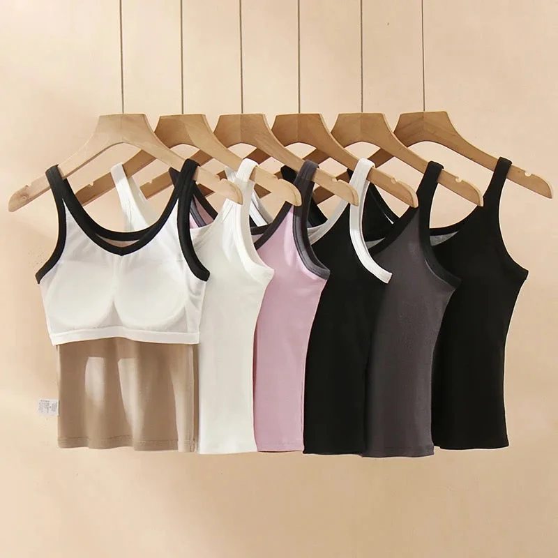 Bagatelle Tank Tops with Inbuilt Bra print tank top