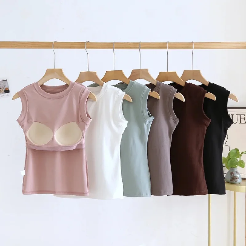 Joyce Tank Tops with Inbuilt Bra vintage tank top
