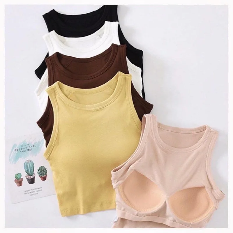Nicole Tank Tops with Inbuilt Bra floral tank top