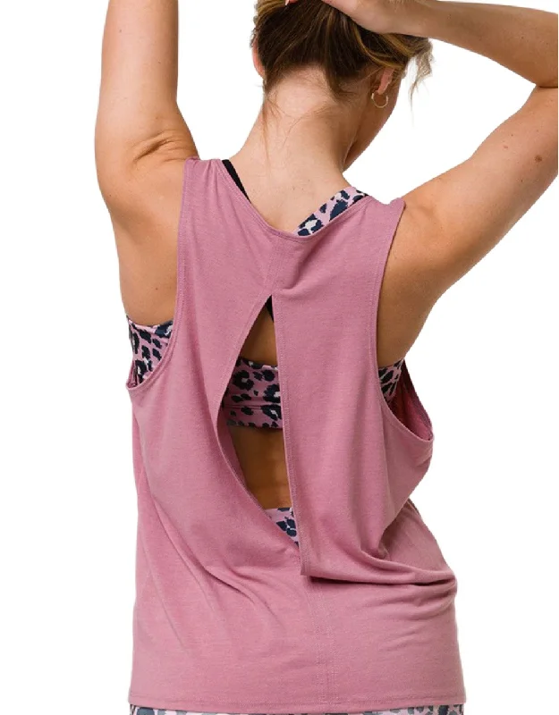 Onzie Flow Yoga Slit Back Tank Top 3771 sage tank top